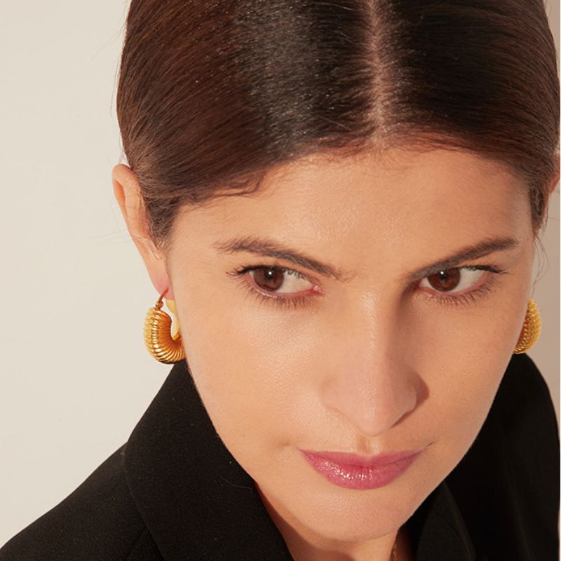 Boucle d Oreille Acier Inoxydable Sophia