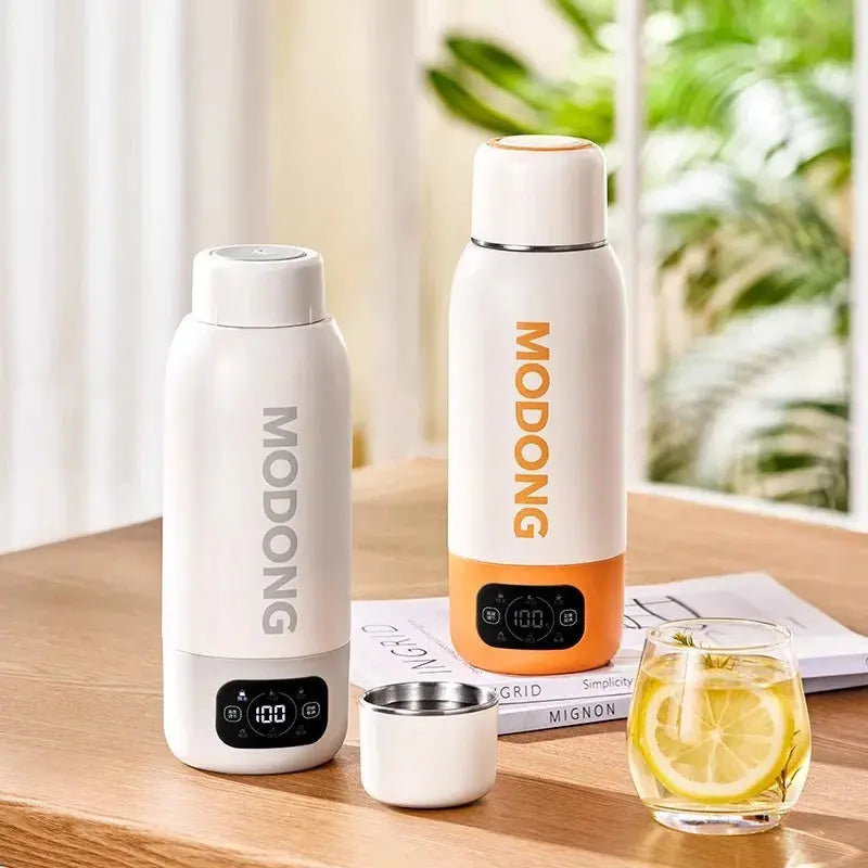 Bouilloire De Voyage Blanc Orange 600 ml (Tendance)