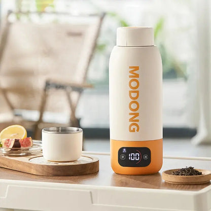 Bouilloire De Voyage Blanc Orange 600 ml (Tendance)