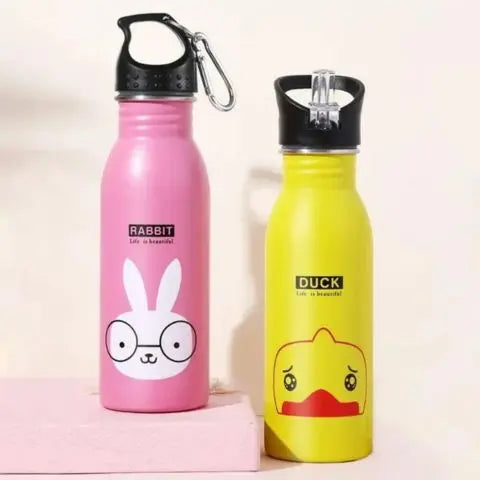 Bouteille Isotherme Inox à Motif Kawaii