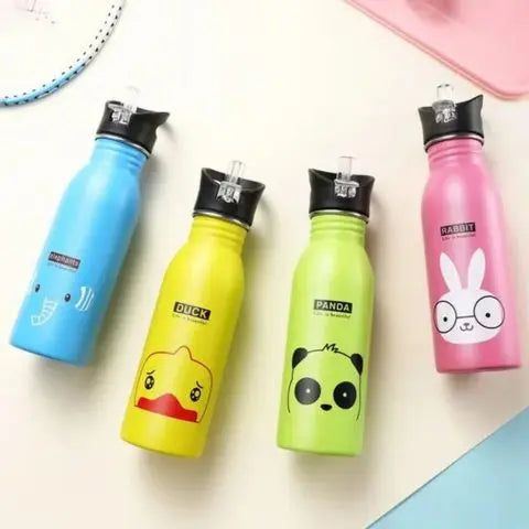 Bouteille Isotherme Inox à Motif Kawaii