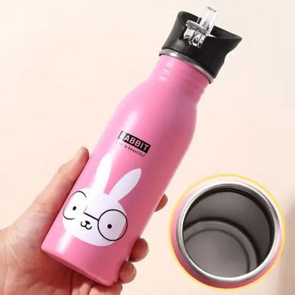 Bouteille Isotherme Inox à Motif Kawaii