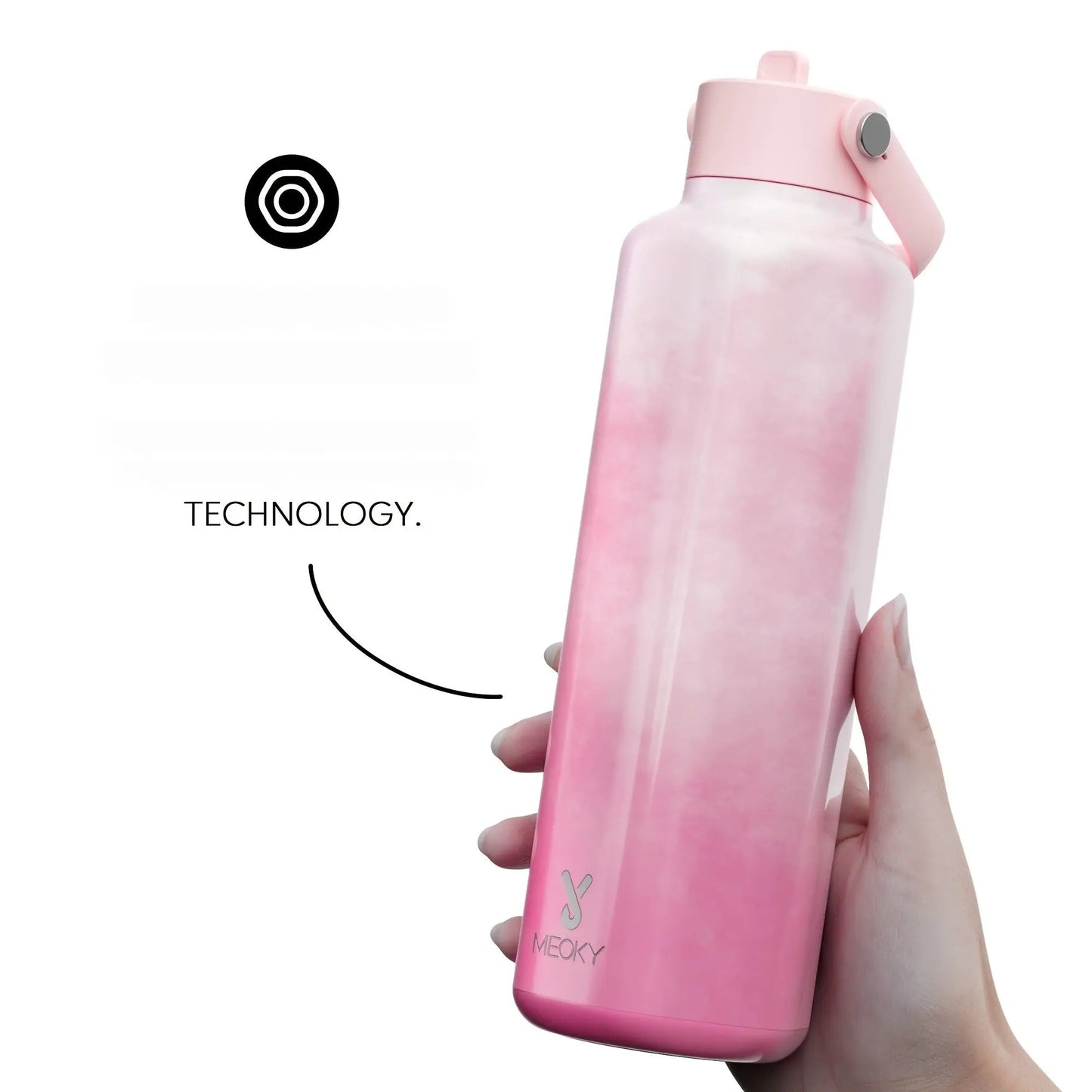 Bouteille Meoky 24oz (Rose)
