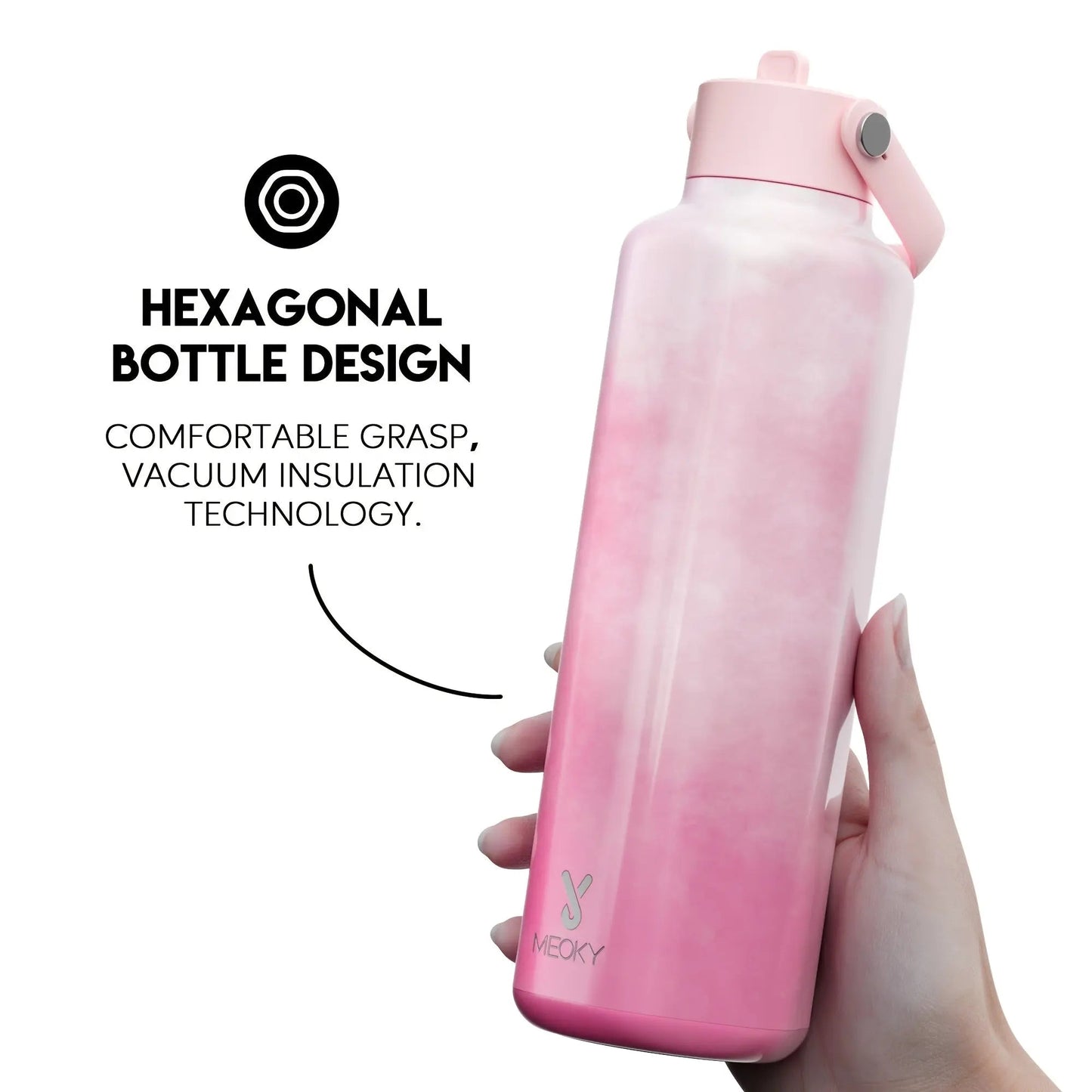 Bouteille Meoky 24oz (Rose)