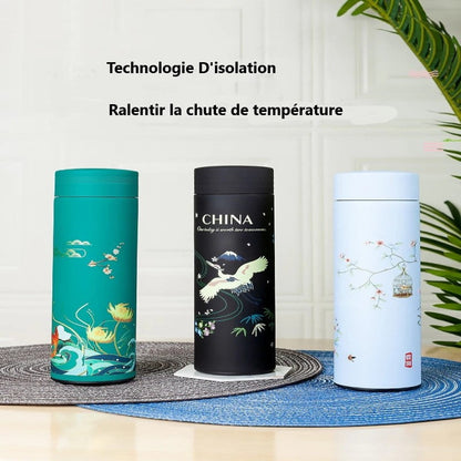 Bouteille avec Infuseur à Thé Bleu Clair