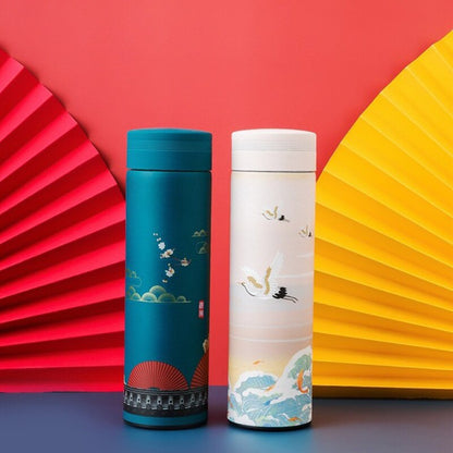 Bouteille avec Infuseur à Thé Bleu Marine