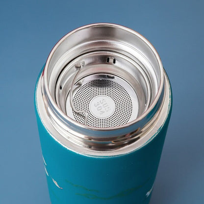 Bouteille avec Infuseur à Thé Bleu Marine