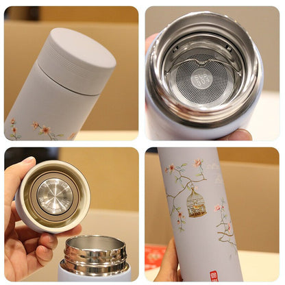 Bouteille avec Infuseur à Thé Vert Clair