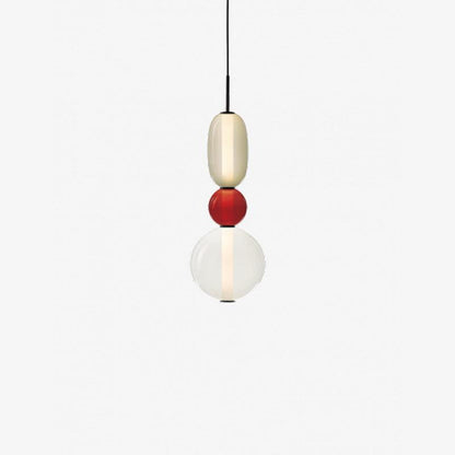 Suspension en Verre Candy – Luminaire Moderne LED avec Design Coloré