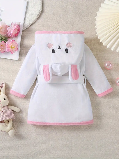 Cape de Bain Enfant à Motif Lapin