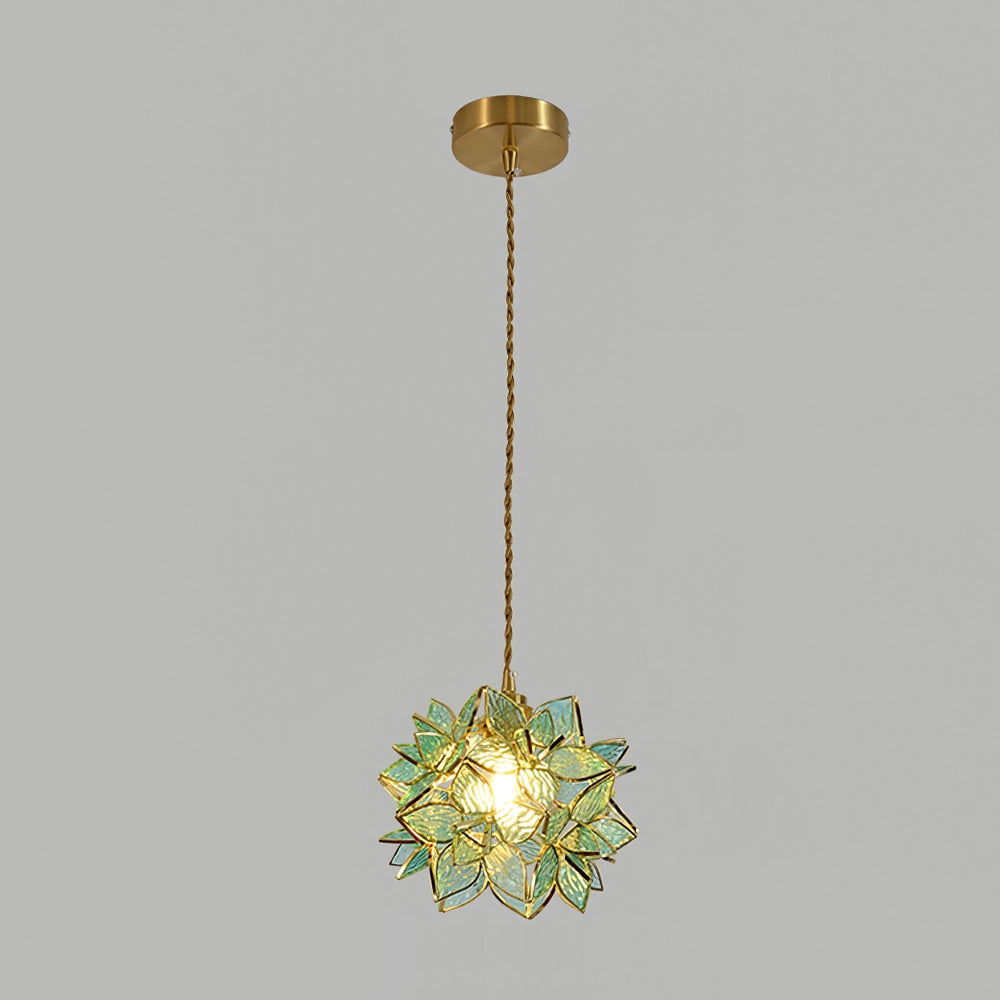 Suspension Capiz en Coquillage - Élégante Lampe en Métal et Verre pour Salon et Salle à Manger