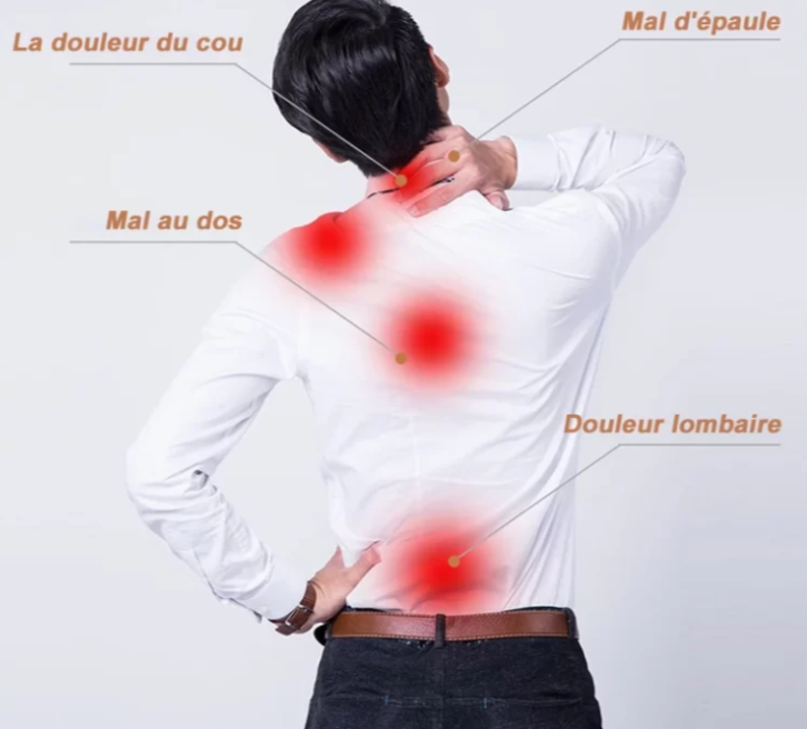 Masseur Shiatsu Chauffant Professionnel Corps Complet+ Adaptateur Voiture Offert 🎁