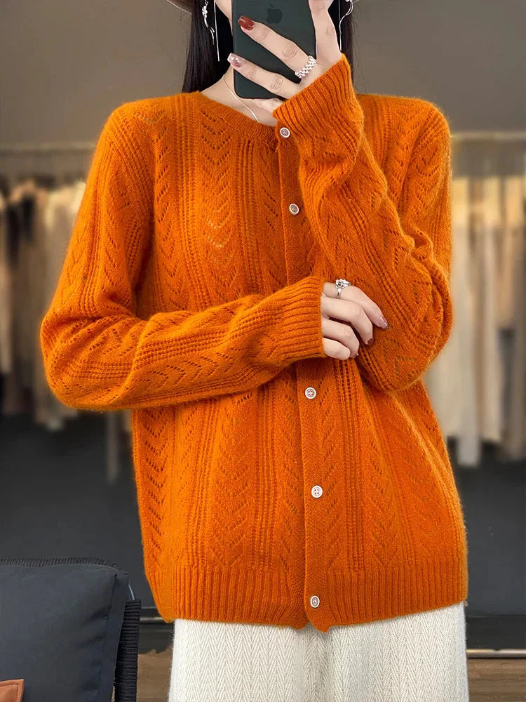 Cardigan en laine femme-Old Money