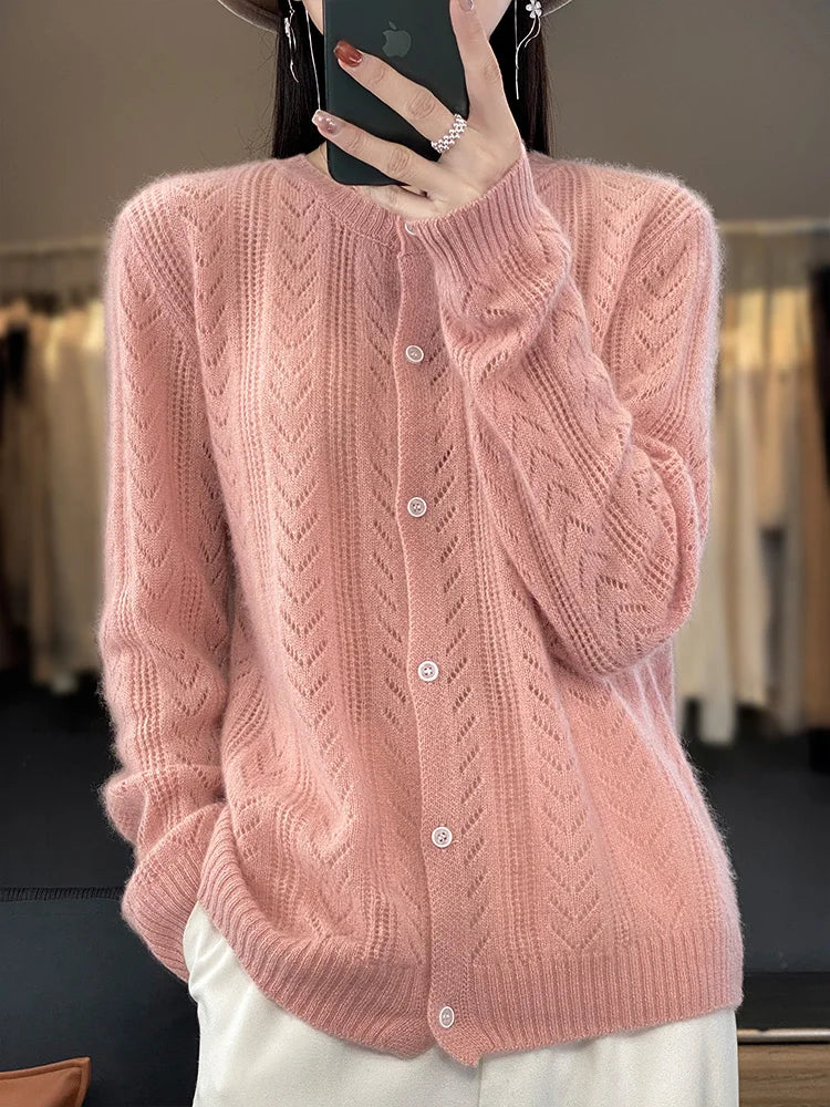Cardigan en laine femme-Old Money