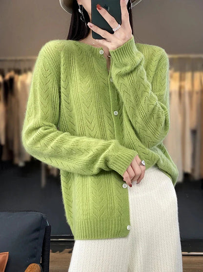Cardigan en laine femme-Old Money