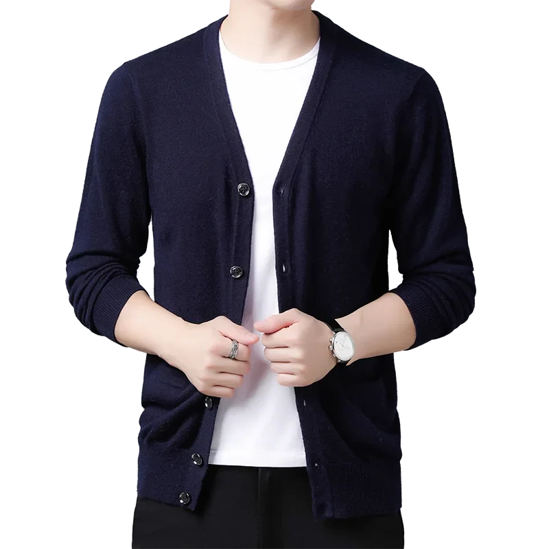 Cardigan en laine homme-Old Money