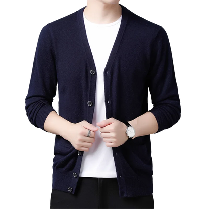 Cardigan en laine homme-Old Money