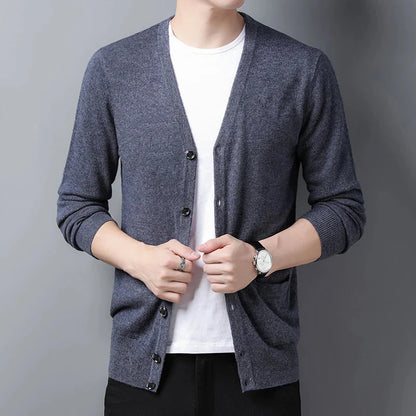 Cardigan en laine homme-Old Money