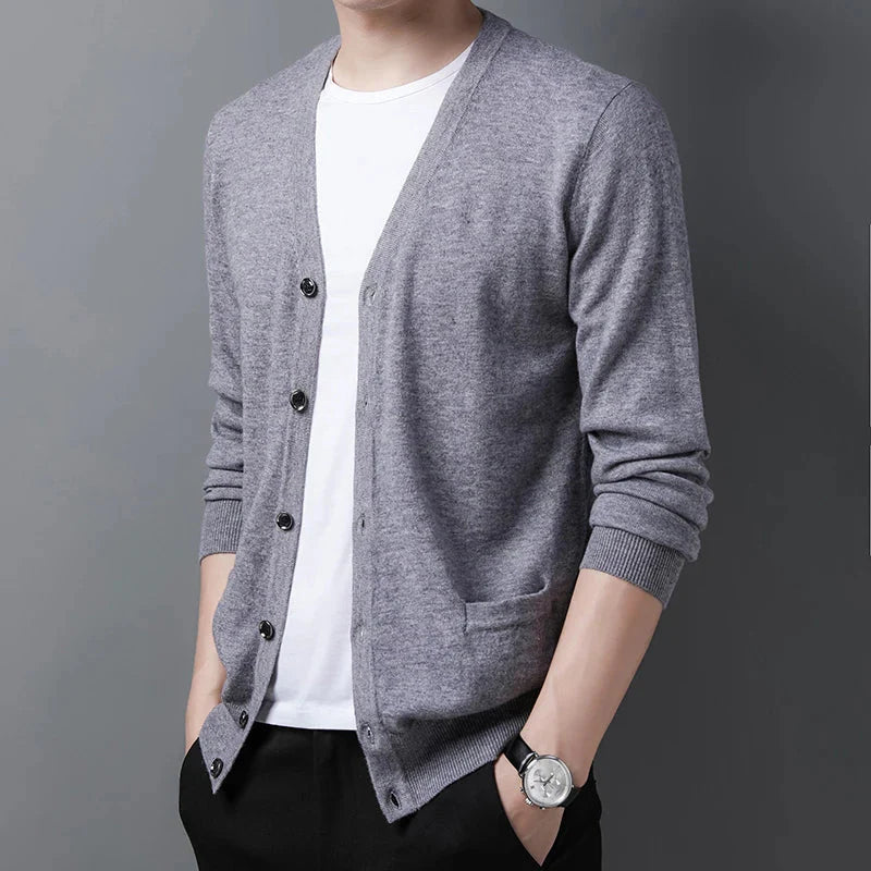 Cardigan en laine homme-Old Money