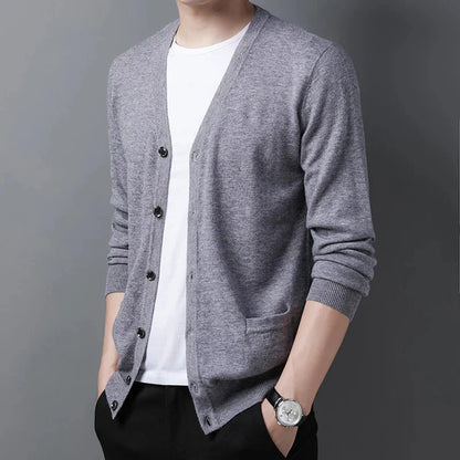 Cardigan en laine homme-Old Money