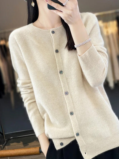 Cardigan femme en cachemire-Old Money