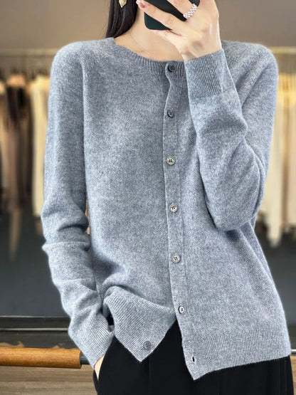 Cardigan femme en cachemire-Old Money