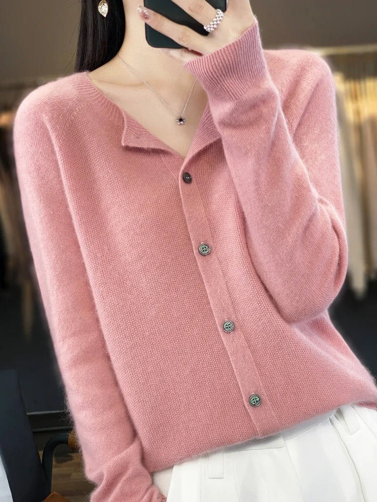 Cardigan femme en cachemire-Old Money