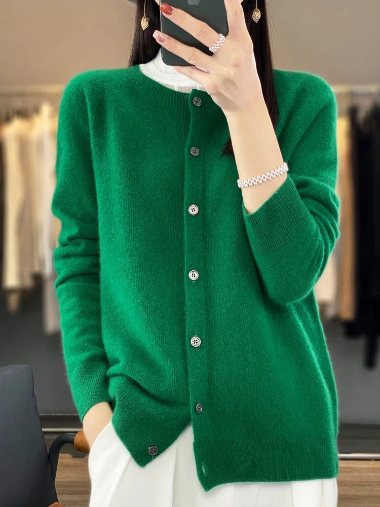 Cardigan femme en cachemire-Old Money