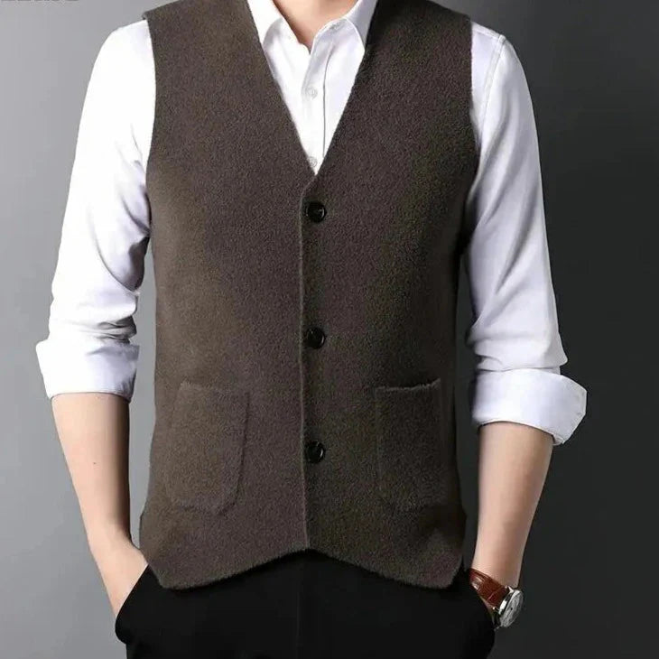 Cardigan homme sans manche