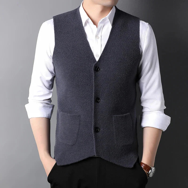 Cardigan homme sans manche