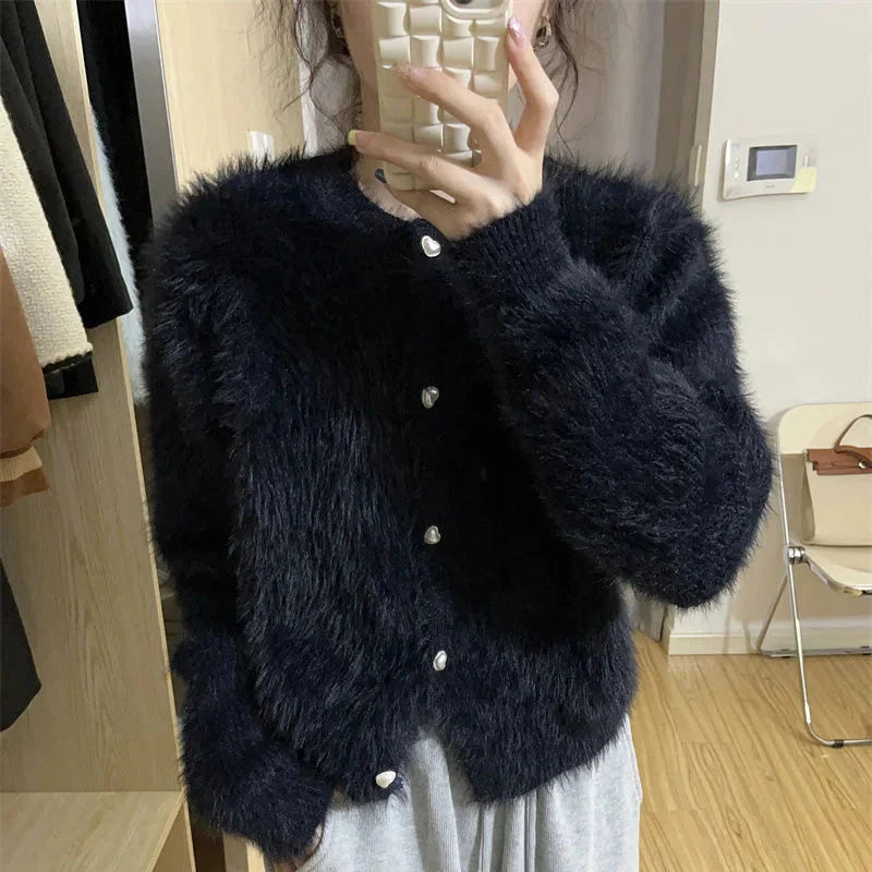 Cardigan mohair femme