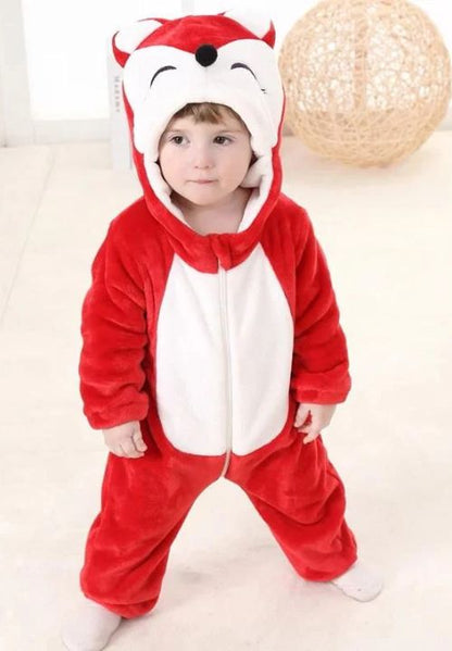 Combinaison Pyjama <br> Renard Carmin Bébé
