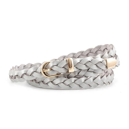 Ceinture cuir tressé-Old Money