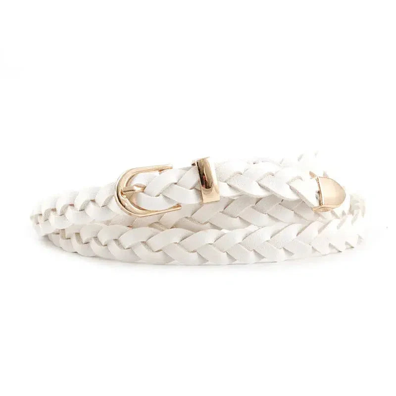 Ceinture cuir tressé-Old Money