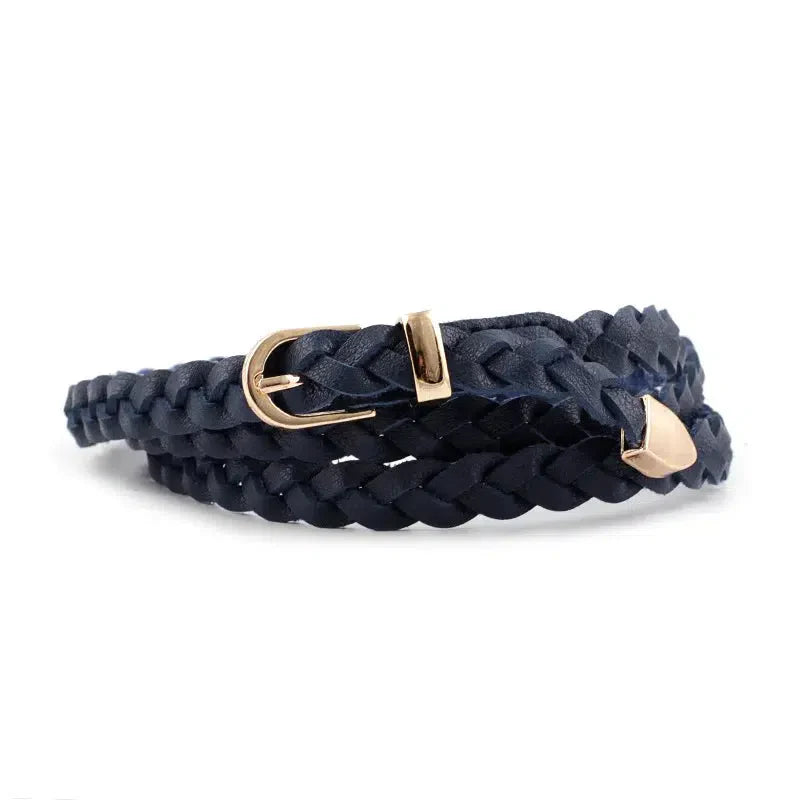 Ceinture cuir tressé-Old Money