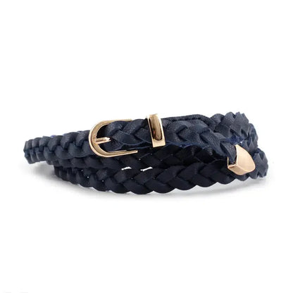 Ceinture cuir tressé-Old Money