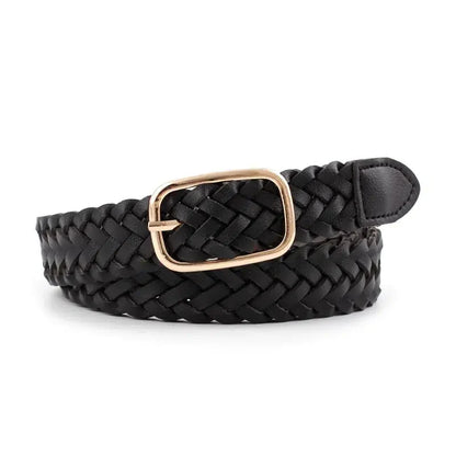 Ceinture cuir tressé