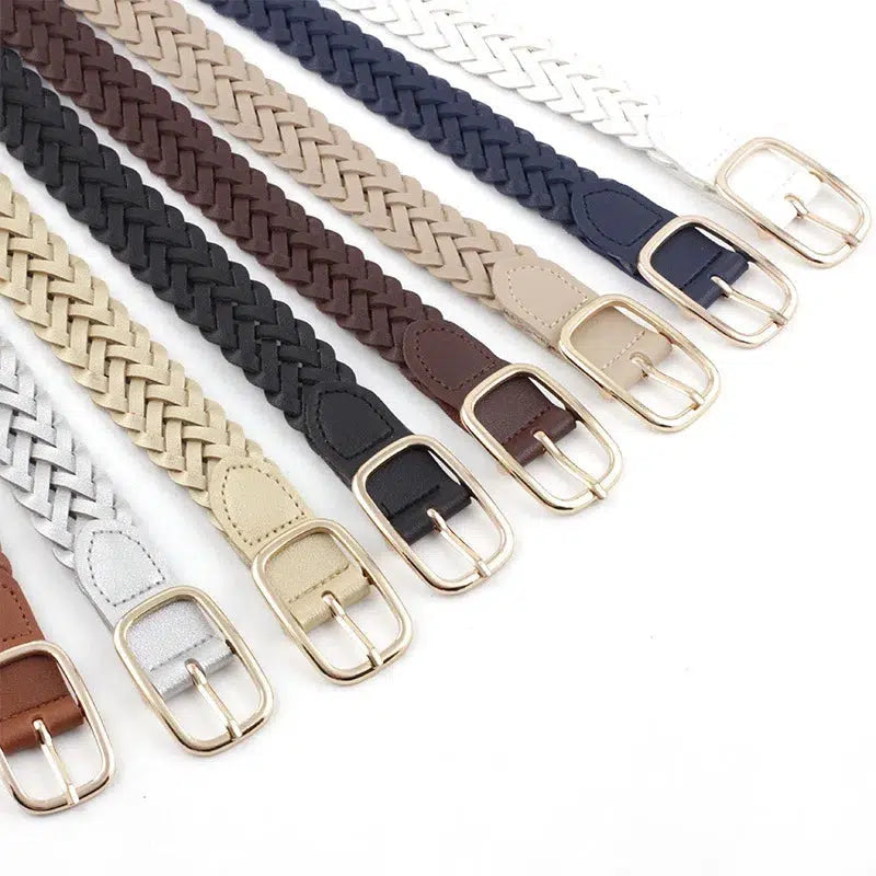 Ceinture cuir tressé