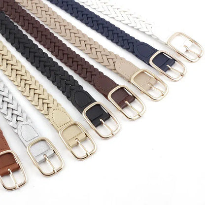 Ceinture cuir tressé