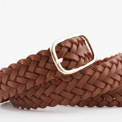 Ceinture cuir tressé