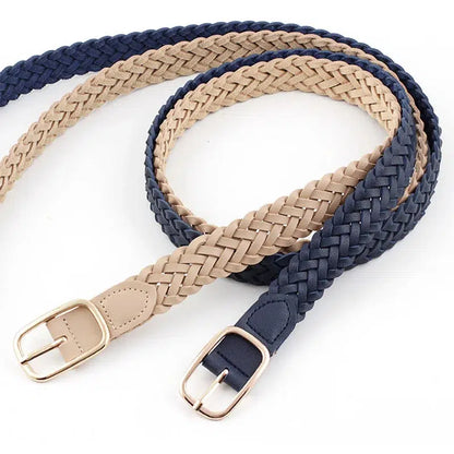 Ceinture cuir tressé