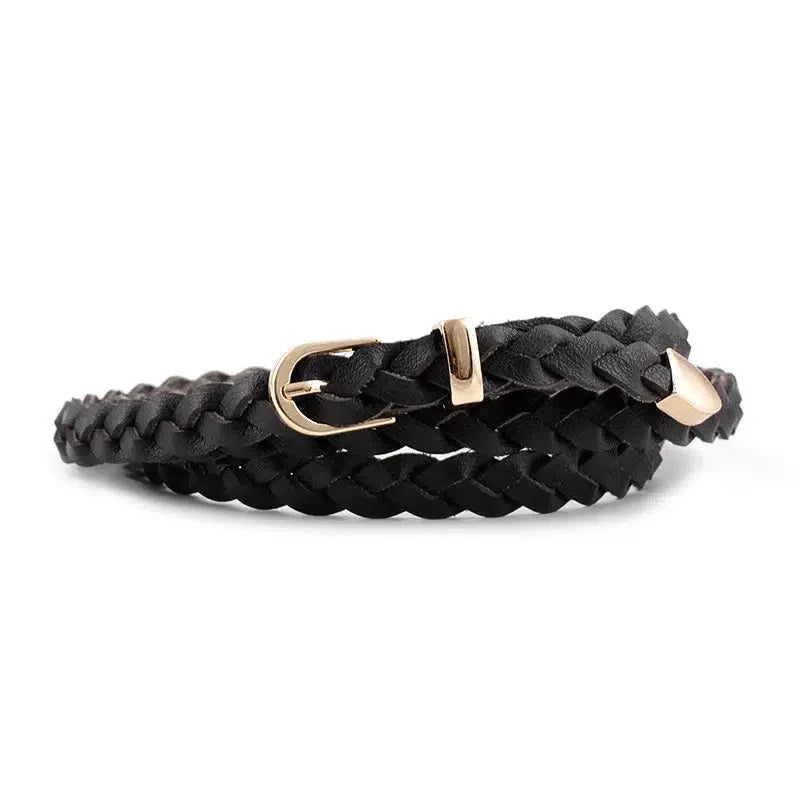Ceinture cuir tressé-Old Money