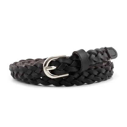 Ceinture cuir tressé