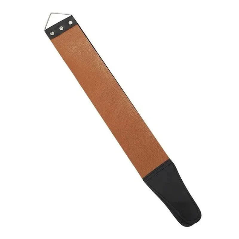 Ceinture d'affûtage en cuir double couche – 46 cm pour rasoirs droits et outils de coupe
