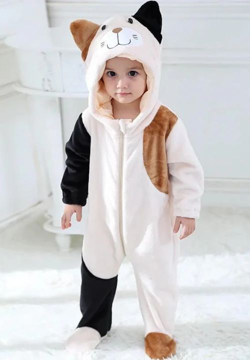Combinaison Pyjama <br> Chat Noir Bébé