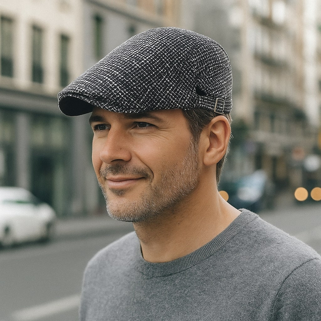 Béret Homme Vintage en Lin Léger - Glamberet