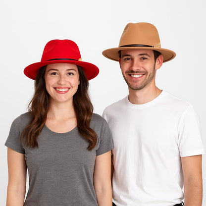 Chapeau Fedora Style British Plume