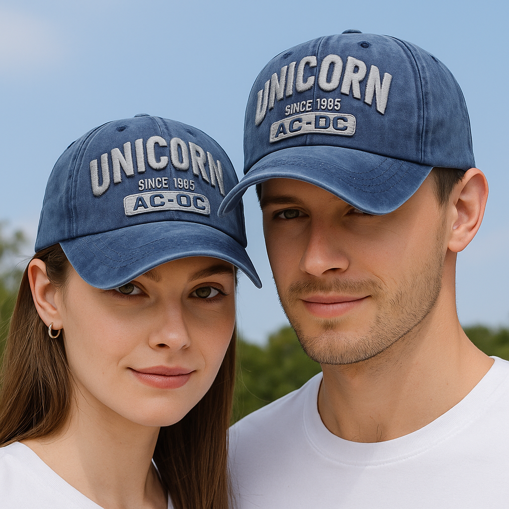 Casquette Baseball Unisexe Coton Vintage – Urban AC-DC