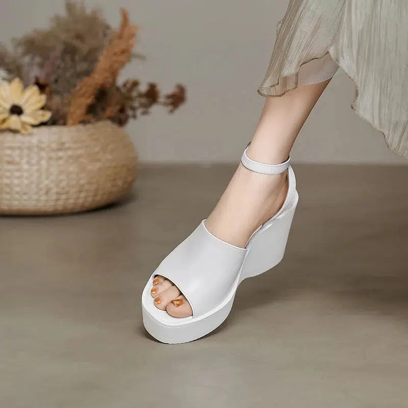 Chaussure compensée chic