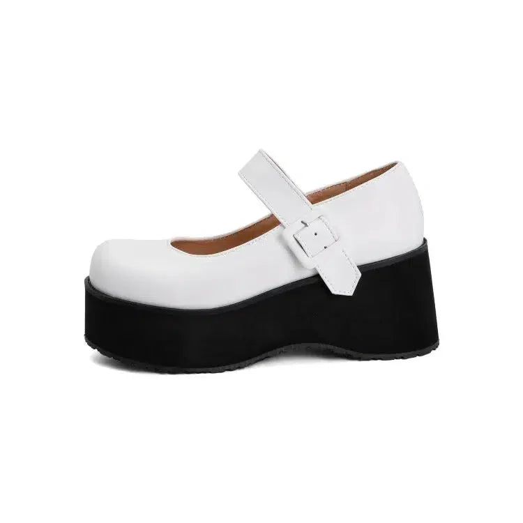 Chaussure mary jane plateforme-Old Money